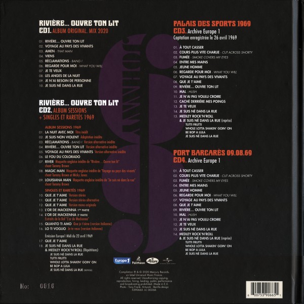 CD Livre Johnny 69  Universal 539 0665