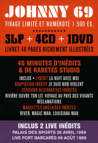 Livre LP-CD-DVD Johnny 69 Universal 539 0655