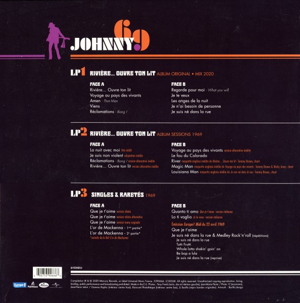 LP Johnny 69 Rivire... ouvre ton lit Universal 539 0666