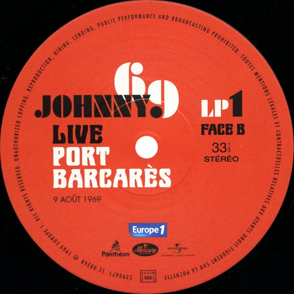 LP Johnny 69 Live Port Barcares 9 aot 1969 Universal 539 0670