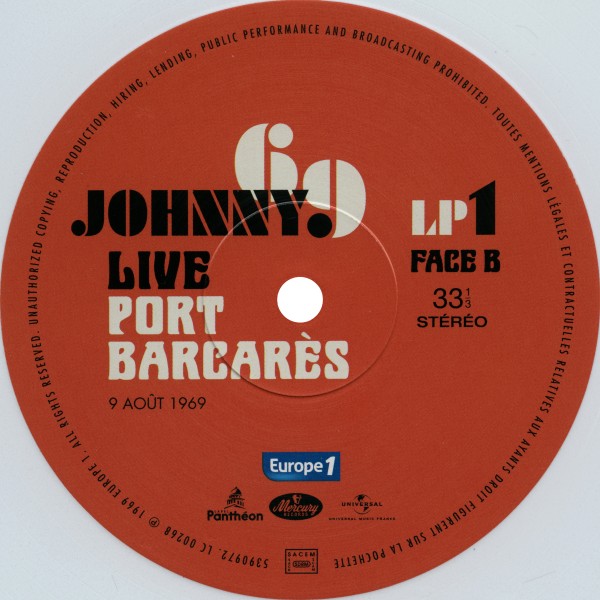 LP Johnny 69 Live Port Barcares 9 aot 1969 Universal 539 0968