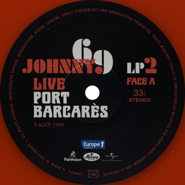 LP Johnny 69 Live Port Barcares 9 aot 1969 Universal 539 0968