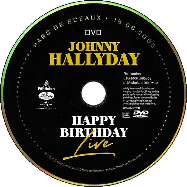 CD Happy birthday live Parc de Sceaux 15-06-2000 Universal 089 5887