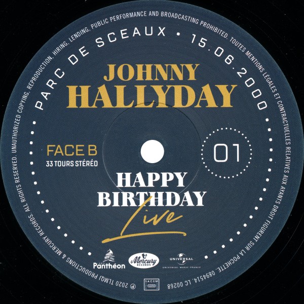 Coffret LP Happy birthday live Parc de Sceaux 15-06-2000 Universal 089 4513