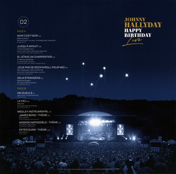 Coffret LP Happy birthday live Parc de Sceaux 15-06-2000 Universal 089 4513