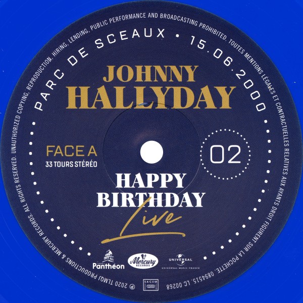 Coffret LP Happy birthday live Parc de Sceaux 15-06-2000 Universal 089 5057