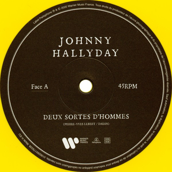 Maxi 45 T. Deux sortes d'hommes jaune Warner 0190295179328