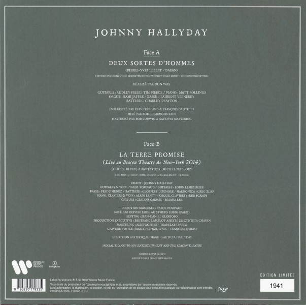 Maxi 45 T. Deux sortes d'hommes vert Warner 0190295179335