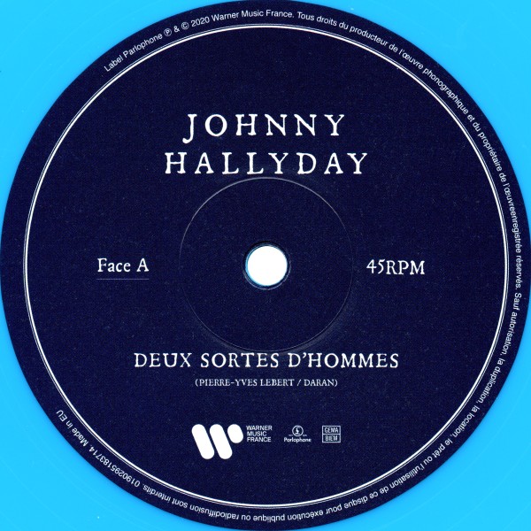 Maxi 45 T. Deux sortes d'hommes bleu Warner 0190295183714