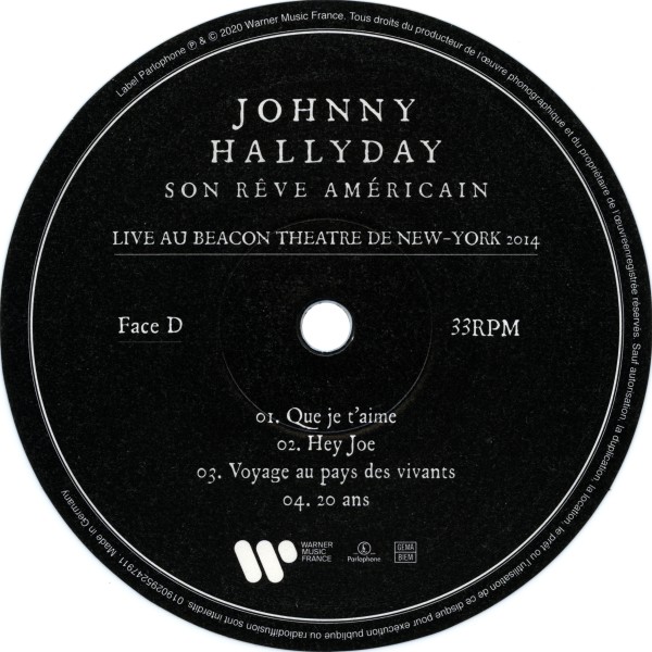 Coffret LP CD DVD Son rve amricain Warner 0190295247904