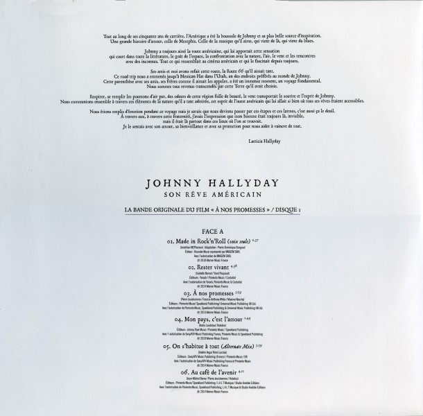 Coffret LP CD DVD Son rve amricain Warner 0190295247904