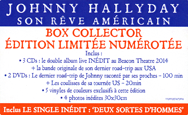 Coffret LP CD DVD Son rve amricain Warner 0190295247904