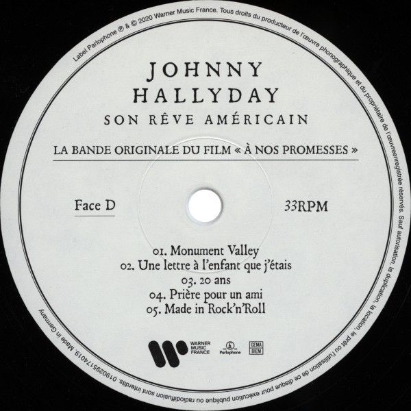 LP A nos promesses Warner 0190295174019
