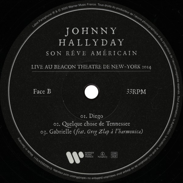 LP Live Au Beacon Theatre de New York 2014  Warner 0190295247911