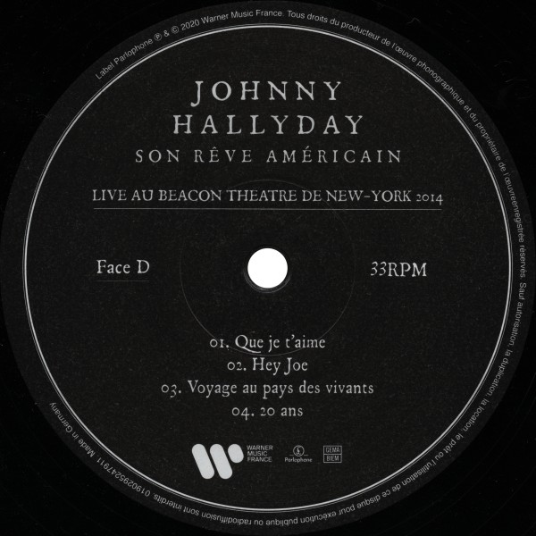 LP Live Au Beacon Theatre de New York 2014  Warner 0190295247911