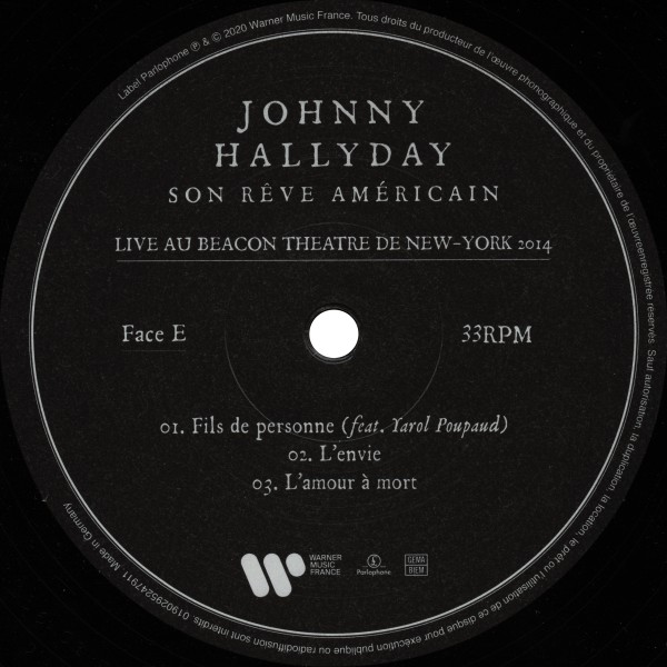 LP Live Au Beacon Theatre de New York 2014  Warner 0190295247911