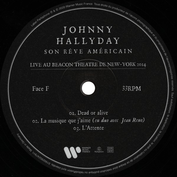 LP Live Au Beacon Theatre de New York 2014  Warner 0190295247911