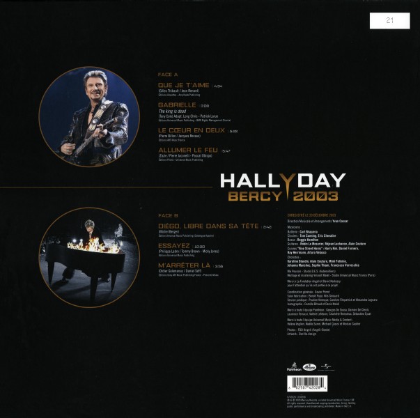 LP Picture disk Bercy 2003 Universal 074 2028