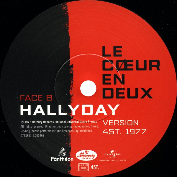 SP  Le coeur en deux Universal 073 3861