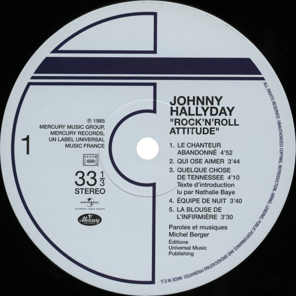 LP Rock 'n' roll attitude Hachette  M 01372-3-f