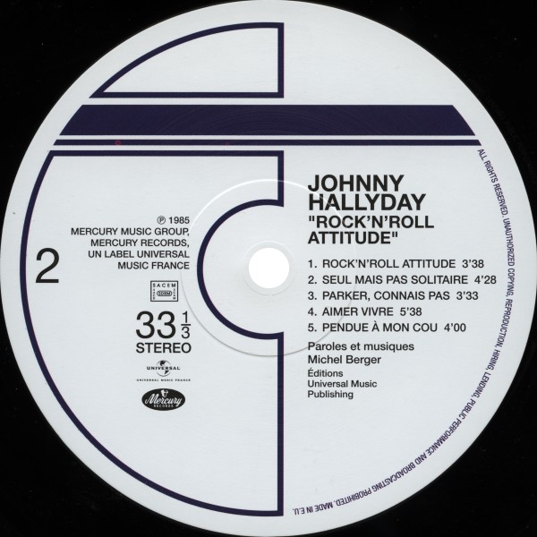 LP Rock 'n' roll attitude Hachette  M 01372-3-f