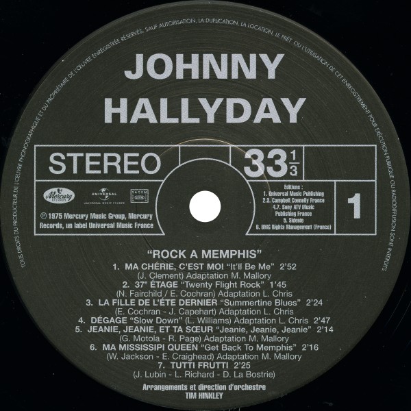 LP  Rock  Memphis Hachette M 01372 - 7 - f