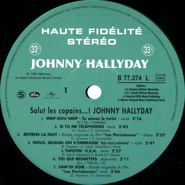 LP Salut les copains! Hachette M 01372 - 8 - F