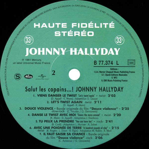 LP Salut les copains! Hachette M 01372 - 8 - F