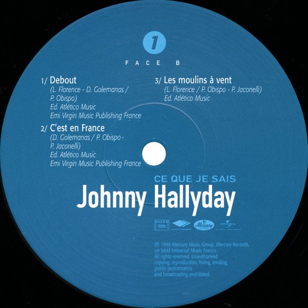 LP Ce que je sais Hachette M 01372 - 9 - F