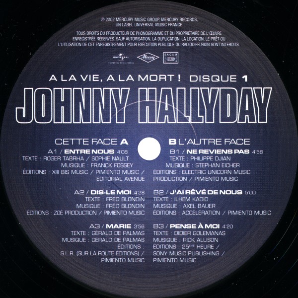 LP A la vie  la mort Hachette M 0 1372 - 11 - F