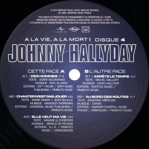 LP A la vie  la mort Hachette M 0 1372 - 11 - F