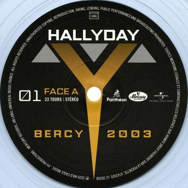 LP couleur Bercy 2003  Universal 0742018