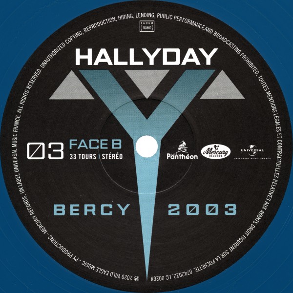 LP couleur Bercy 2003  Universal 0742018