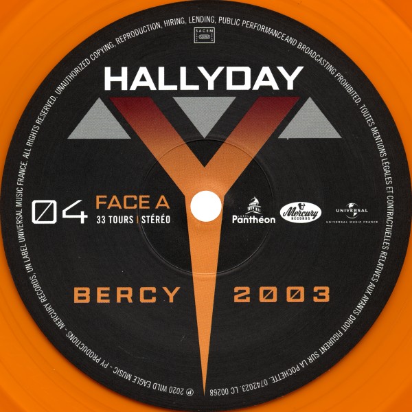 LP couleur Bercy 2003  Universal 0742018
