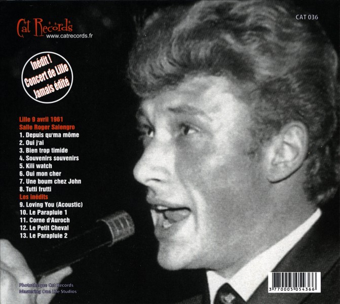 CD En concert  Lille 1961 Cat Records Cat 036 