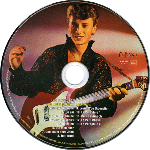 CD En concert  Lille 1961 Cat Records Cat 036 