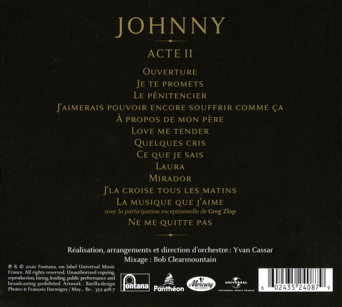 Coffret LP CD LP 25 cm Acte II Collector Universal 352 411-0