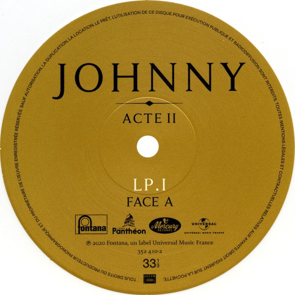 Coffret LP CD LP 25 cm Acte II Collector Universal 352 411-0