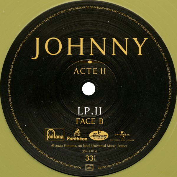 Coffret LP CD LP 25 cm Acte II Collector Universal 352 411-0