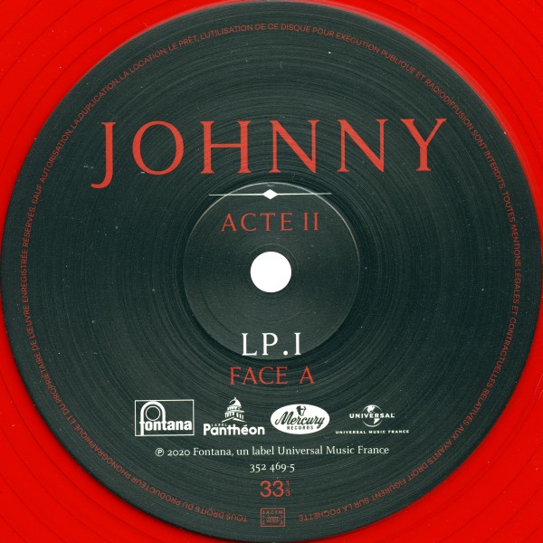 LP rouge Johnny Acte II Universal 352 469-3