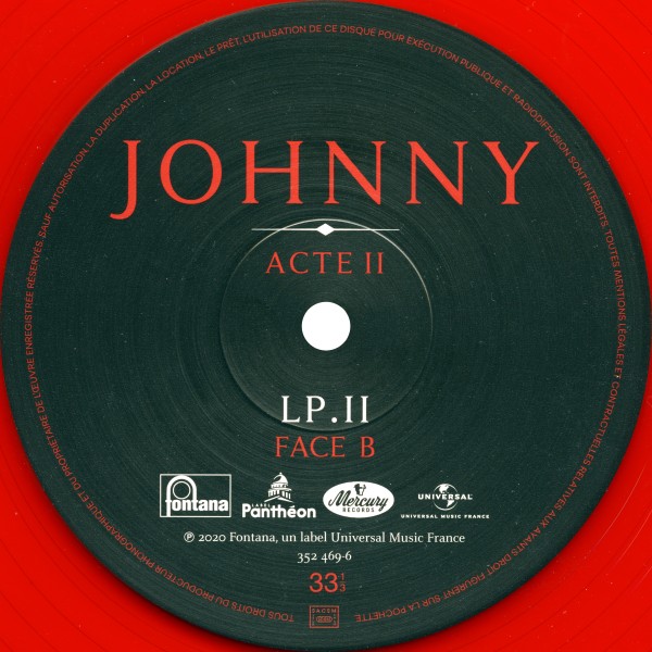 LP rouge Johnny Acte II Universal 352 469-3