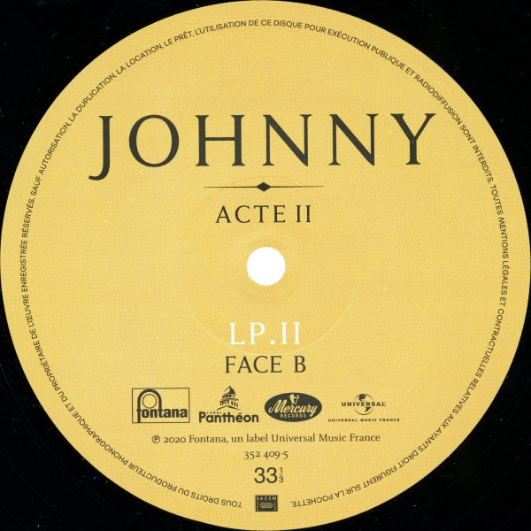 LP Johnny Acte II  Universal 352 409-3