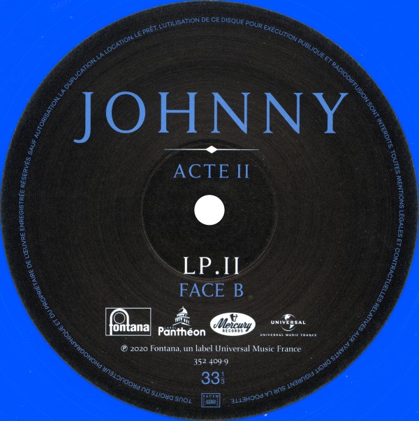 Double LP Johnny Acte II Universal Fnac 352 409-7
