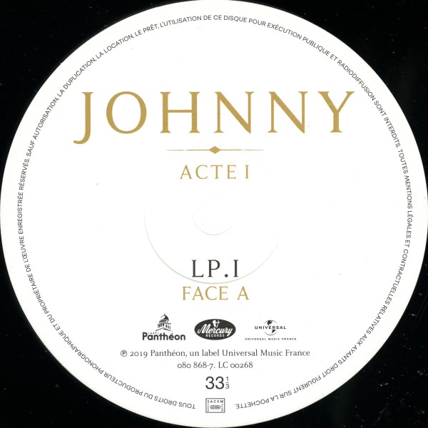 Coffret 4 LP Johnny Acte I - Acte II Universal 38 64173