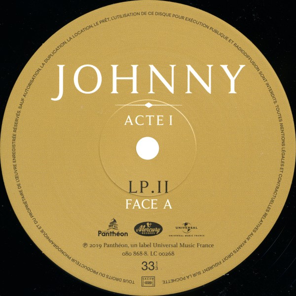Coffret 4 LP Johnny Acte I - Acte II Universal 38 64173