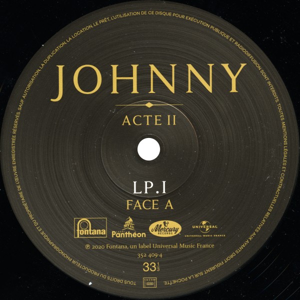 Coffret 4 LP Johnny Acte I - Acte II Universal 38 64173