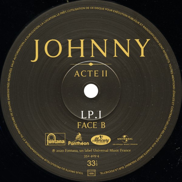 Coffret 4 LP Johnny Acte I - Acte II Universal 38 64173