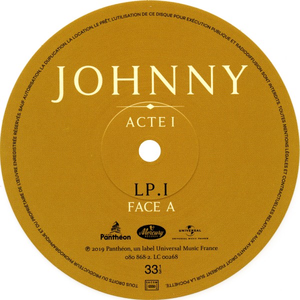 Coffret 4 LP Johnny Acte I - Acte II Universal 38 69173