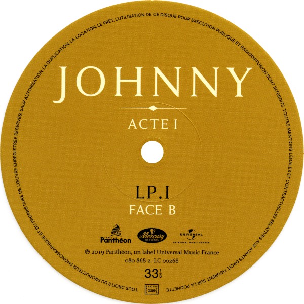 Coffret 4 LP Johnny Acte I - Acte II Universal 38 69173