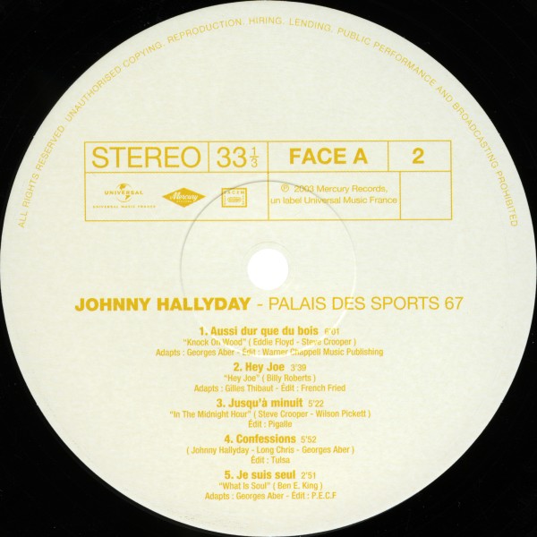 LP Au Palais des Sports 1967 Hachette M 0 1372 - 24 - F